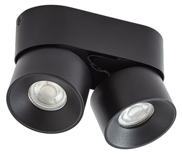 Stropní Lampa PRIOS, Rotari basic, stmívatelné, Černá, Obývací pokoj, Kov, Moderní