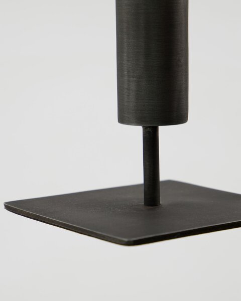 Kovový svícen Kolo Black 18 cm