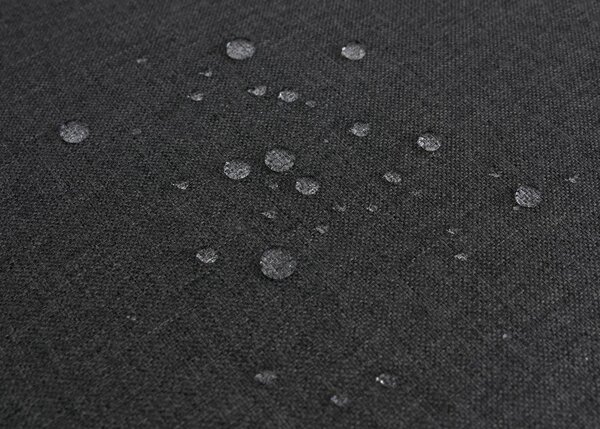 Sada 2 hliníkových jídelních židlí HWC-P89, židle do interiéru s područkami, látka/textil (180 g/m²) provazové pletivo Rope antracitová