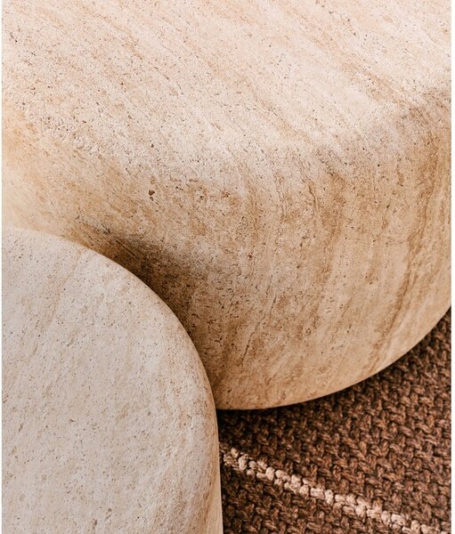 Betonový kulatý zahradní stolek ø 60 cm Drasi – Kave Home