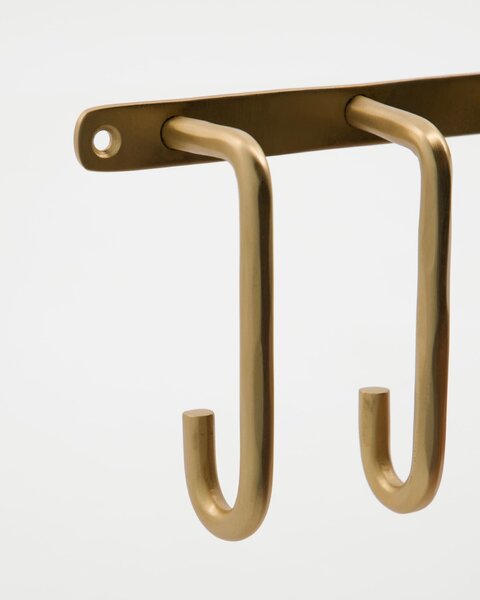 Kovový věšák Welo Brushed Brass