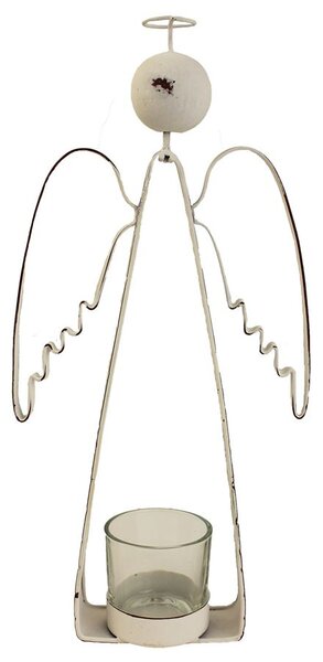 Kovový svícen - anděl 31 cm