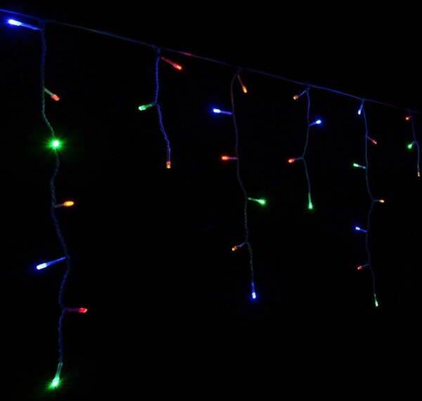 LED krápníky - 14,5m, 300LED, 8 funkcí, ovladač, IP44, multicolor