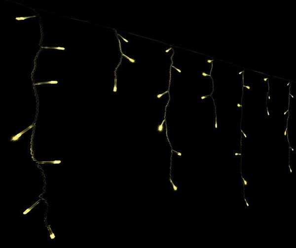 LED krápníky - 10,5m, 200LED, 8-funkcí, IP44, teplá bílá