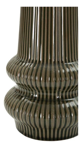 Khaki/krémová keramická stolní lampa s textilním stínidlem (výška 41,5 cm) Harmony – Mauro Ferretti