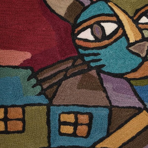 Povlak ART WOOL cat multi 45 x 45 cm