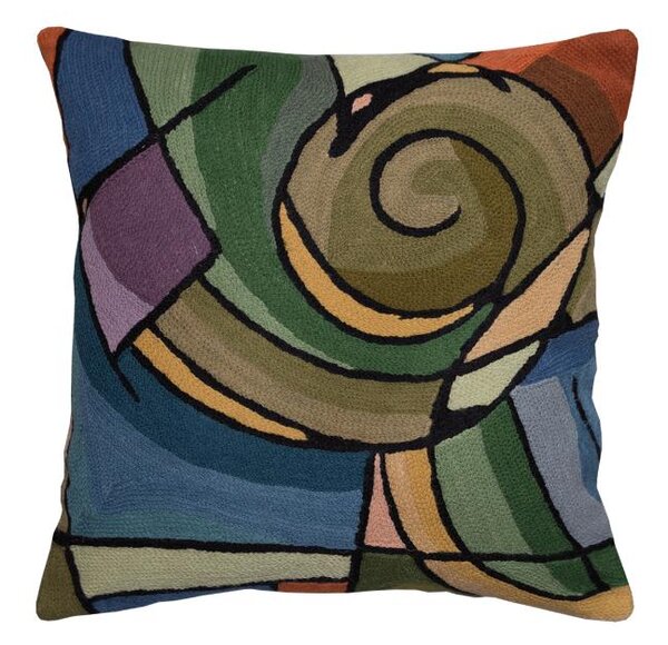 Povlak ART WOOL spirals multi 45 x 45 cm