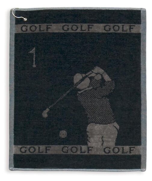 Ručník VELUR GOLF golf černošedá malý ručník 30 x 50 cm