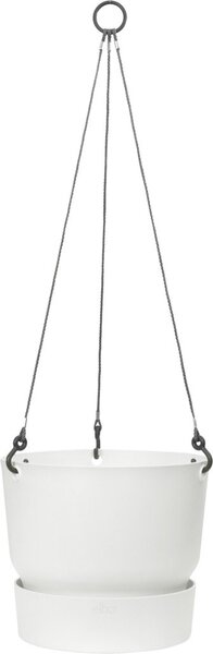 ELHO Závěsný květináč Greenville Hanging Basket 24 cm, bílá