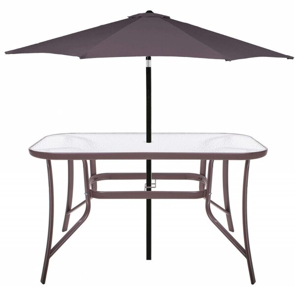 Zahradní stůl 120x70 cm SPRINGOS TOSCANA GF0076 hnědý