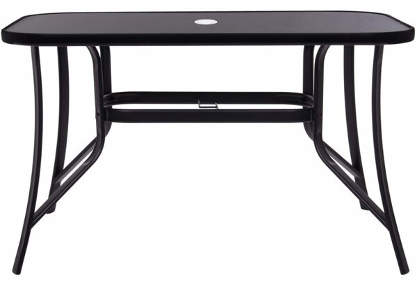 Zahradní stůl 120x70 cm SPRINGOS TOSCANA GF0077 černý