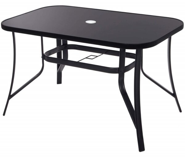 Zahradní stůl 120x70 cm SPRINGOS TOSCANA GF0077 černý