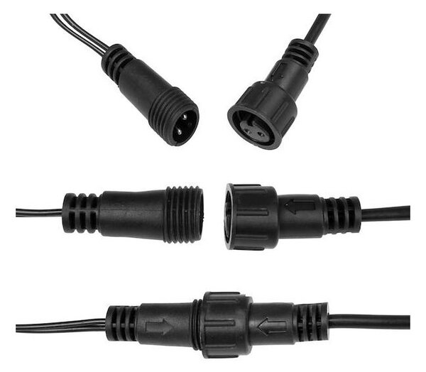 LED světelný řetěz - 41,5m, 500LED, IP44, teplá bílá + záblesky