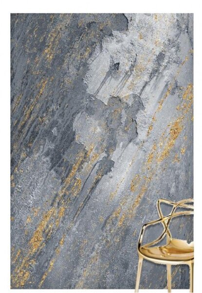 Makro Abra Moderní kusový koberec FLANNEL PRINTED Y-271C Abstraktní modrý žlutý Rozměr: 80x150 cm