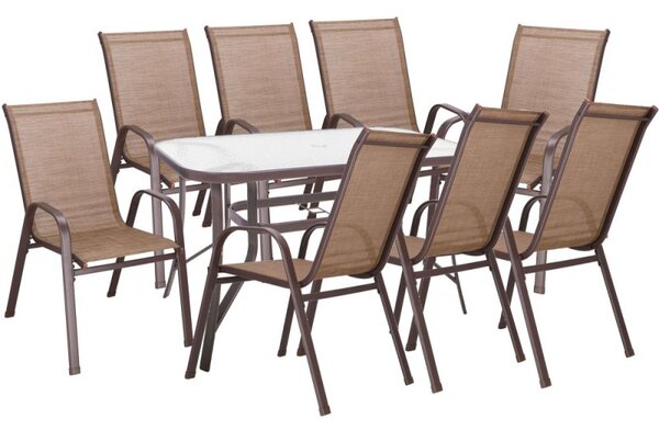 Zahradní stůl 120x70 cm SPRINGOS TOSCANA GF0076 hnědý