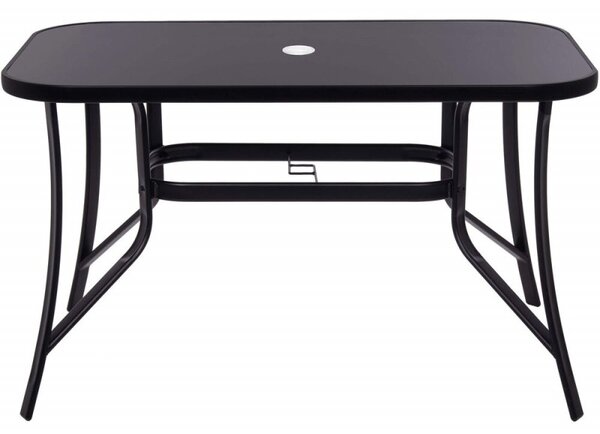 Zahradní stůl 120x70 cm SPRINGOS TOSCANA GF0077 černý