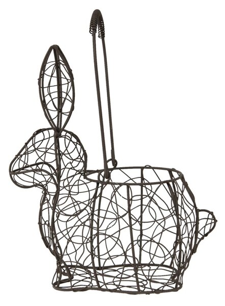 Kovový koš / květináč "Zajíček" - 20 cm