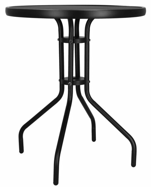 Zahradní stolek 60 cm SPRINGOS BISTRO GF0082 černý