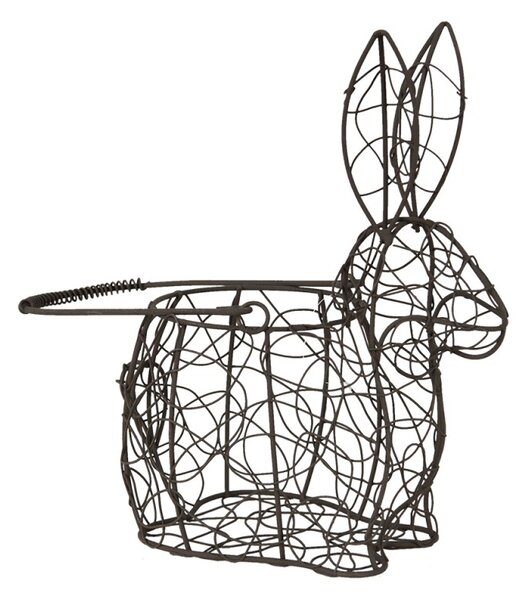 Kovový koš / květináč "Zajíček" - 20 cm