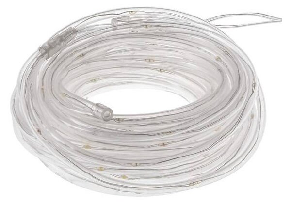 LED světelná hadice - 5m, 50LED, 8 funkcí, 3xAA, IP44, teplá bílá