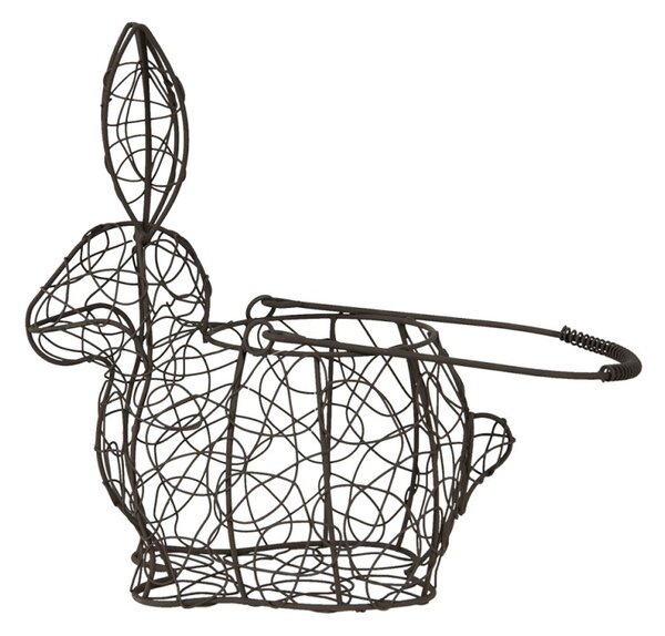 Kovový koš / květináč "Zajíček" - 20 cm
