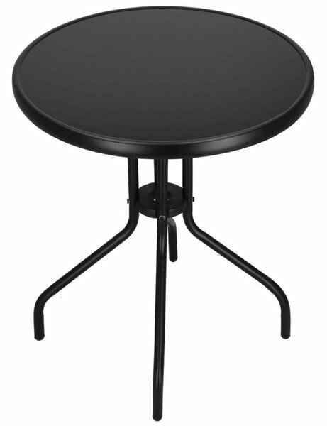 Zahradní stolek 60 cm SPRINGOS BISTRO GF0082 černý