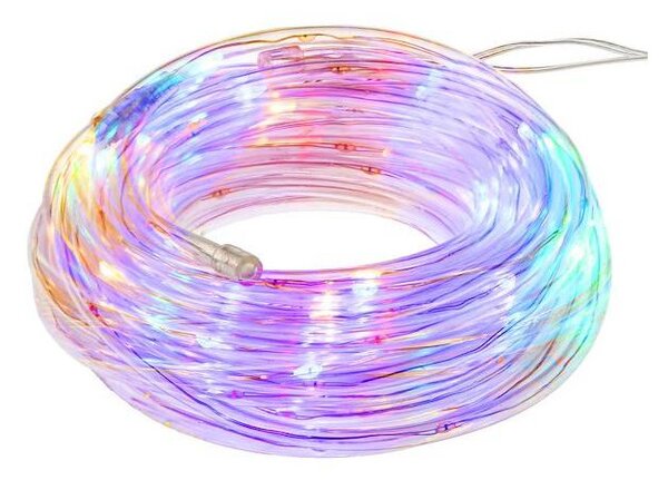 LED světelná hadice - 5m, 50LED, 8 funkcí, 3xAA, IP44, multicolor