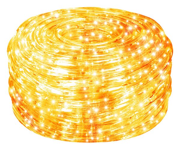LED světelná hadice - 10m, 240LED, 8 funkcí, IP44, teplá bílá