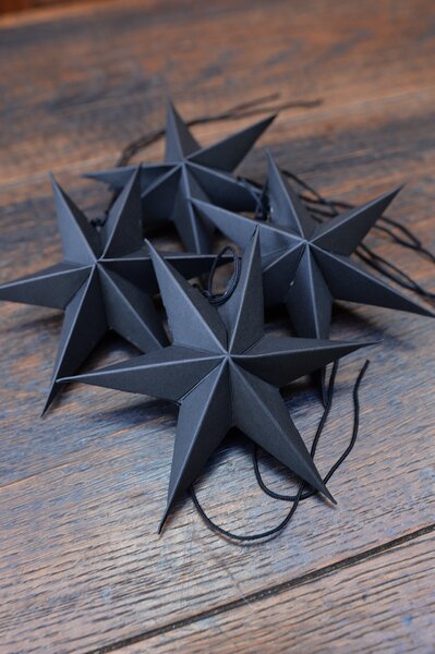 Noordliving Šesticípá hvězda Xmas Black - 12 cm NL149