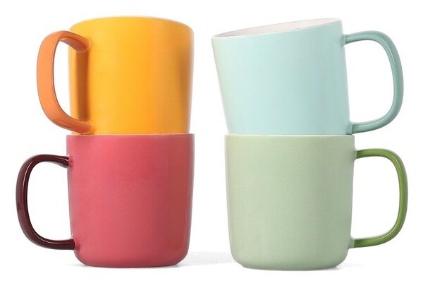 Růžový hrnek z kostního porcelánu 370 ml Mae – ONA