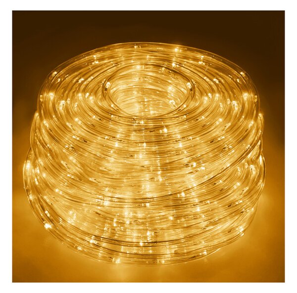 LED světelná hadice - 10m, 240LED, 8 funkcí, IP44, teplá bílá