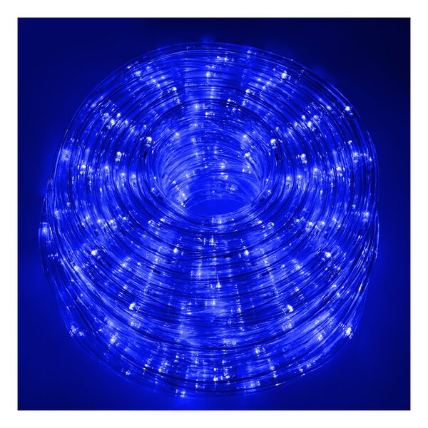 LED světelná hadice - 10m, 240LED, 8 funkcí, IP44, modrá
