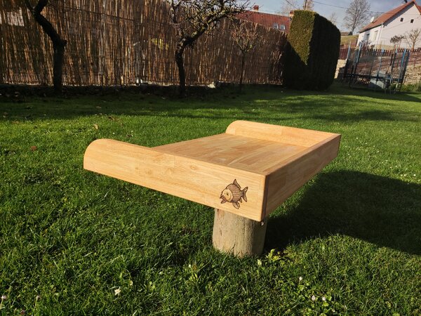 Dřevěný vál na ryby Gravírování: Bez textu