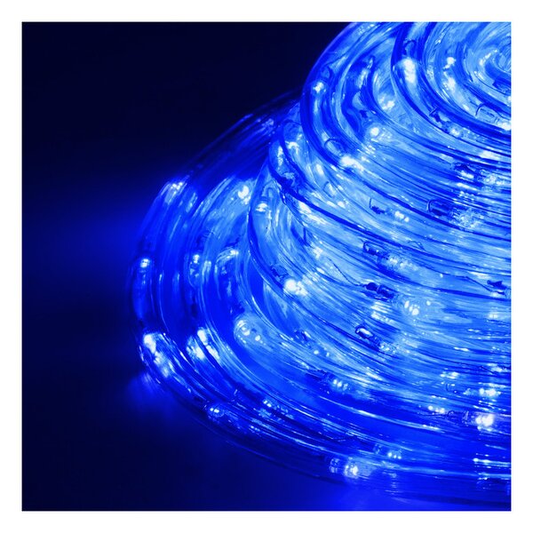 LED světelná hadice - 10m, 240LED, 8 funkcí, IP44, modrá