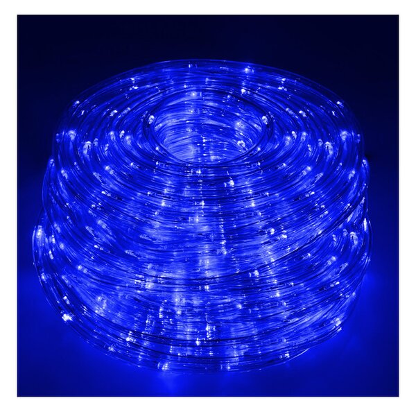 LED světelná hadice - 10m, 240LED, 8 funkcí, IP44, modrá