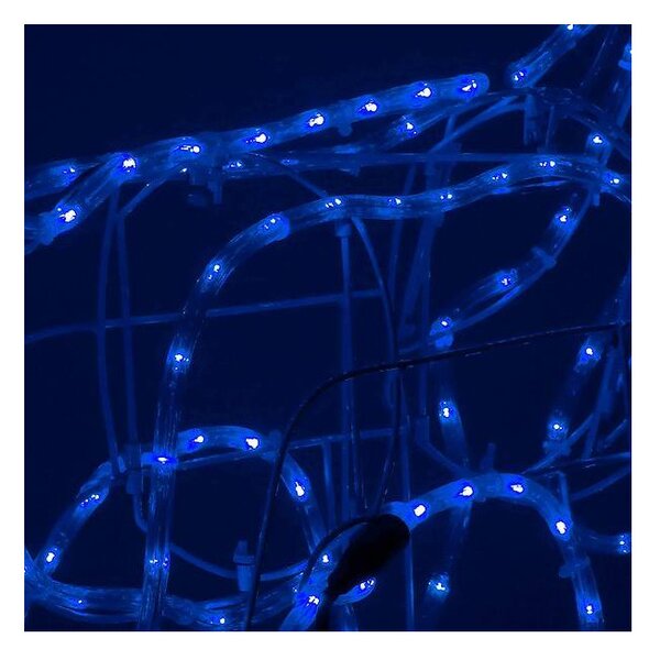 LED Sob - 90cm, 216LED, IP44, modrá