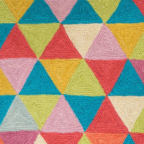 Povlak ART WOOL triangles multi 45 x 45 cm