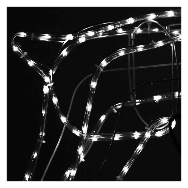 LED Sob s pohyblivou hlavou - 115cm, 288LED, IP44, motorek, studená bílá