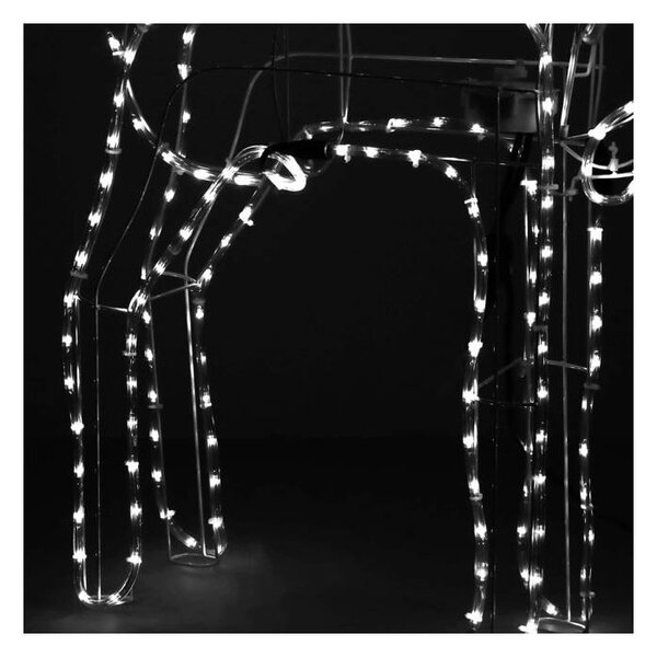 LED Sob s pohyblivou hlavou - 115cm, 288LED, IP44, motorek, studená bílá