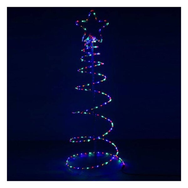 LED Vánoční stromek - 135cm, 192LED, IP44, multicolor