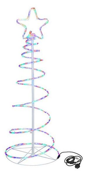 LED Vánoční stromek - 135cm, 192LED, IP44, multicolor