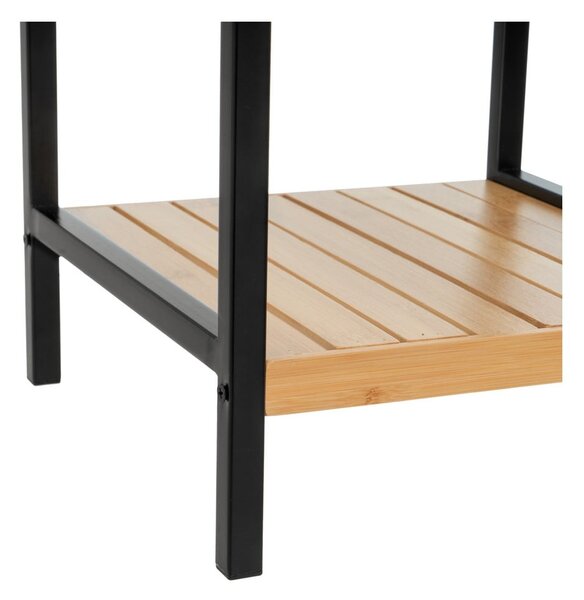 Bambusový regál v černo-přírodní barvě 30x70 cm – Casa Selección