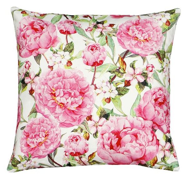 Povlak FLORA pivoine smetanovorůžová 45 x 45 cm