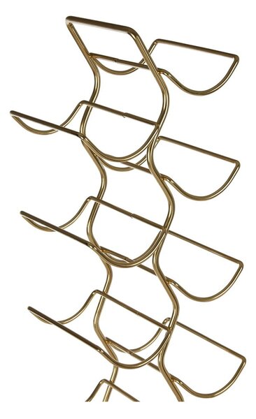 Kovový regál na víno ve zlaté barvě počet lahví 12 Wren – Premier Housewares