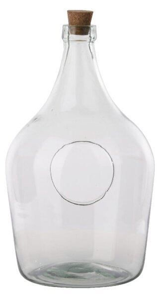 Skleněné terárium demižon otevřený z recyklovaného skla, 5l