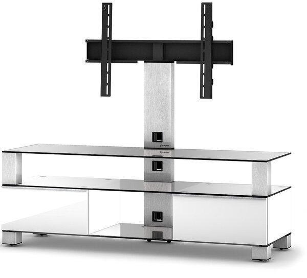Televizní stolek Sonorous MD 8143 (bílý) + LUXUSNÍ DÁREK