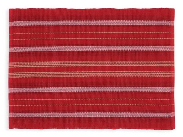 Prostírání RIB multi proužky červenobílá prostírání cca 30 x 45 cm