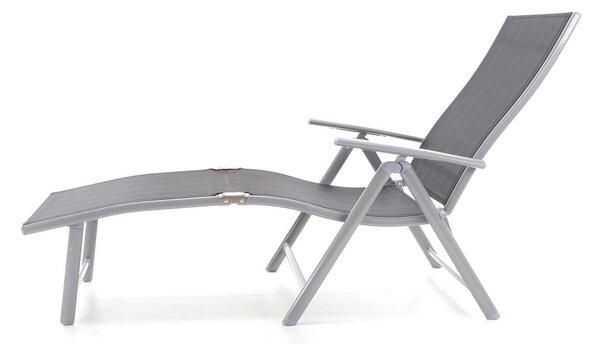 Polohovatelné lehátko Erasmo, černá