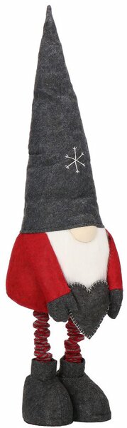 Skřítek GNOM se srdcem v dlaních, nastavitelný 80-125 cm