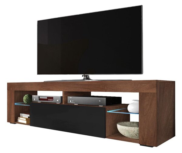 TV skříňka/stolek Bionca (černá + ořech). Akce -17%
